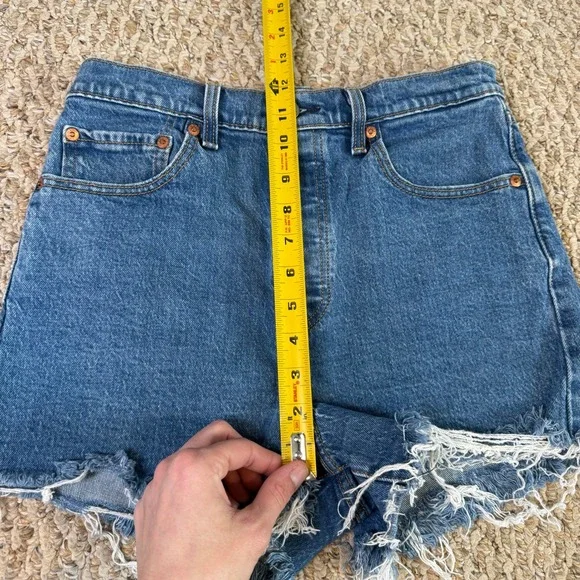 Levi's Blue Jean Shorts - Picture 7 of 9